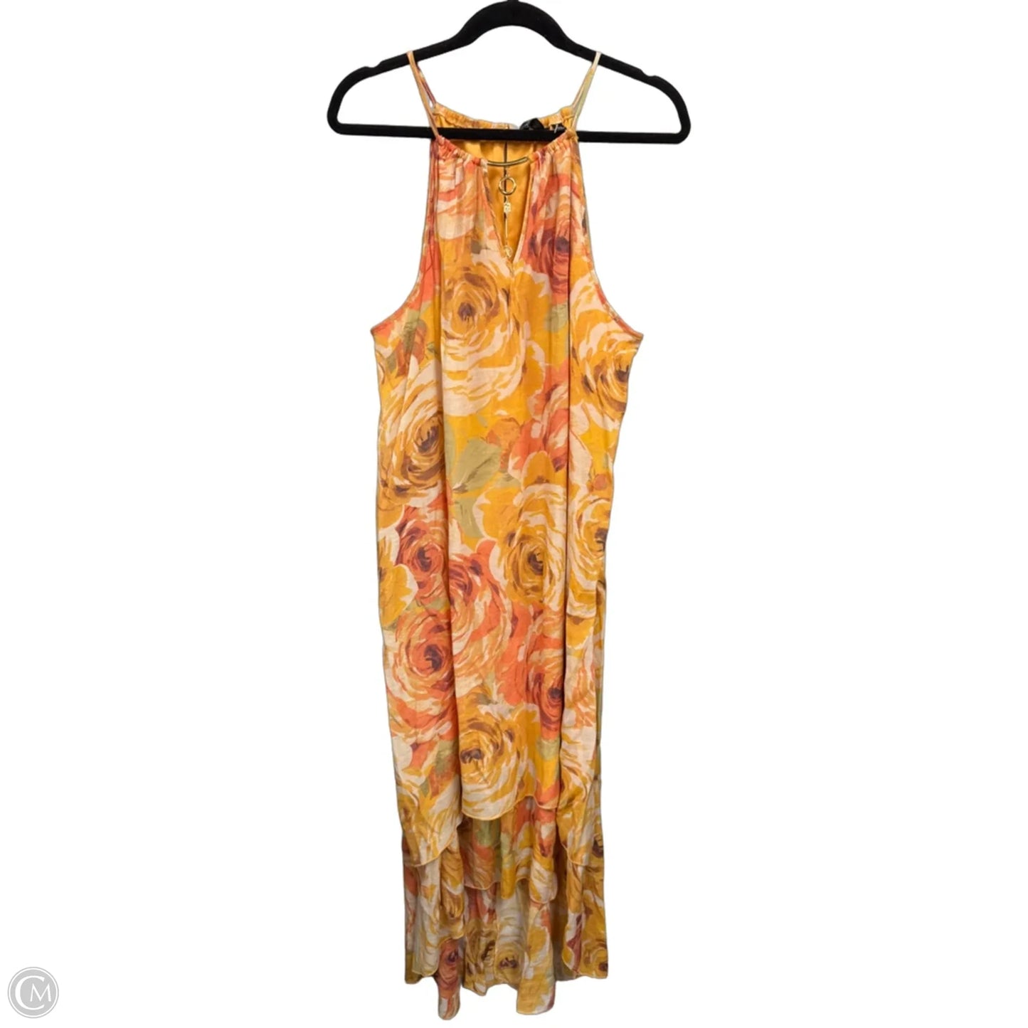 Dress Casual Maxi By Mlle Gabrielle In Orange, Size: Xl