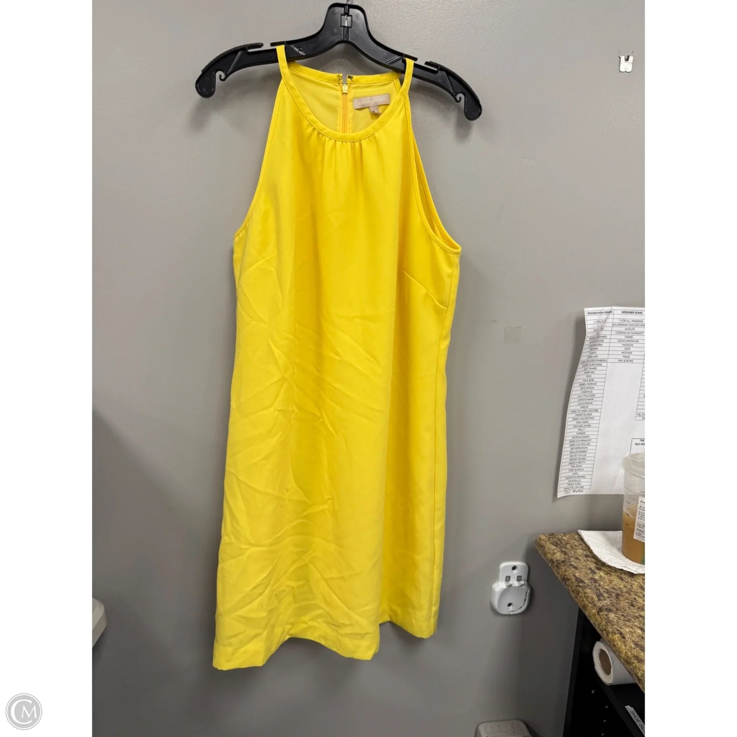 Dress Casual Short By Banana Republic In Yellow, Size: 14