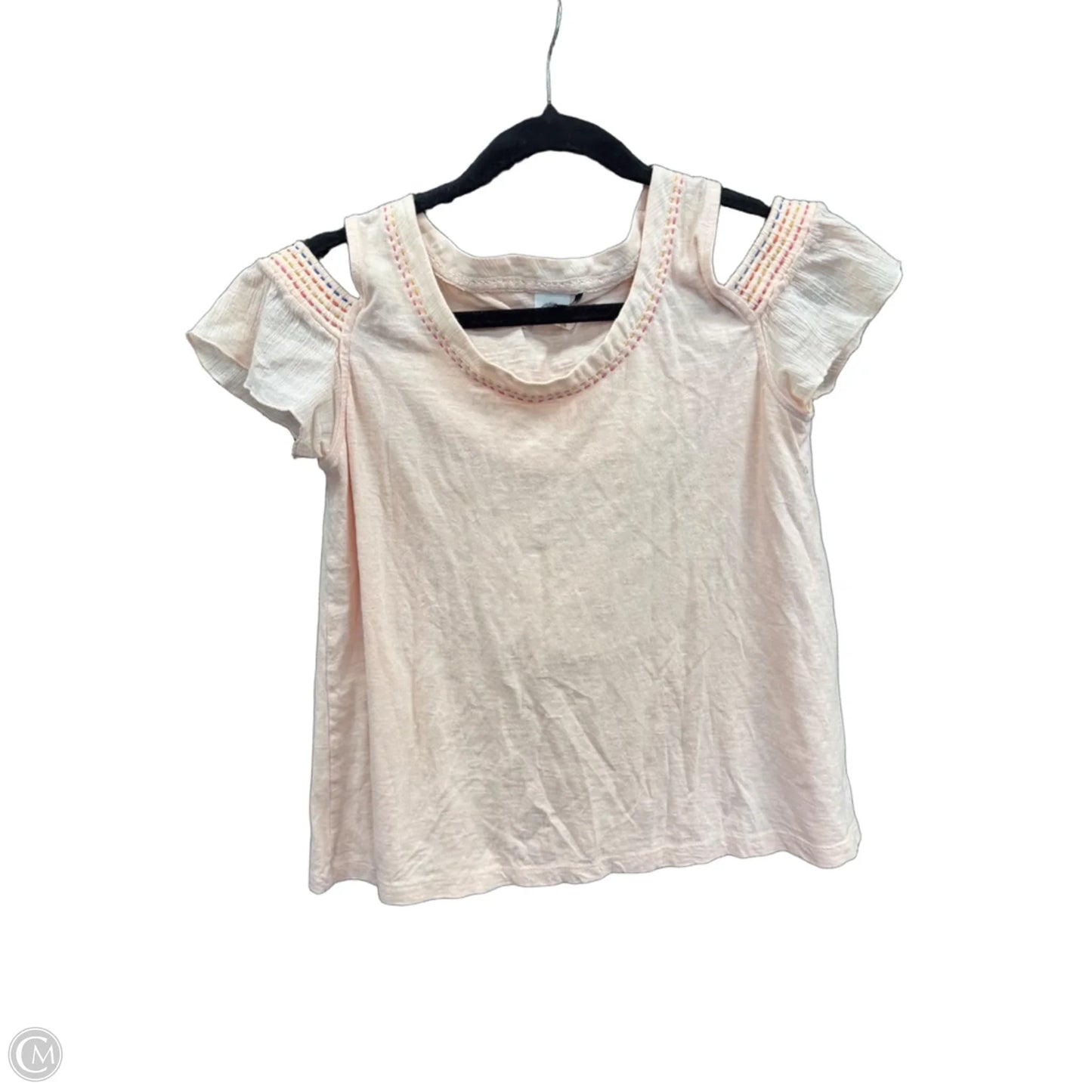 Top Short Sleeve By Akemi And Kin In Pink, Size: Xs