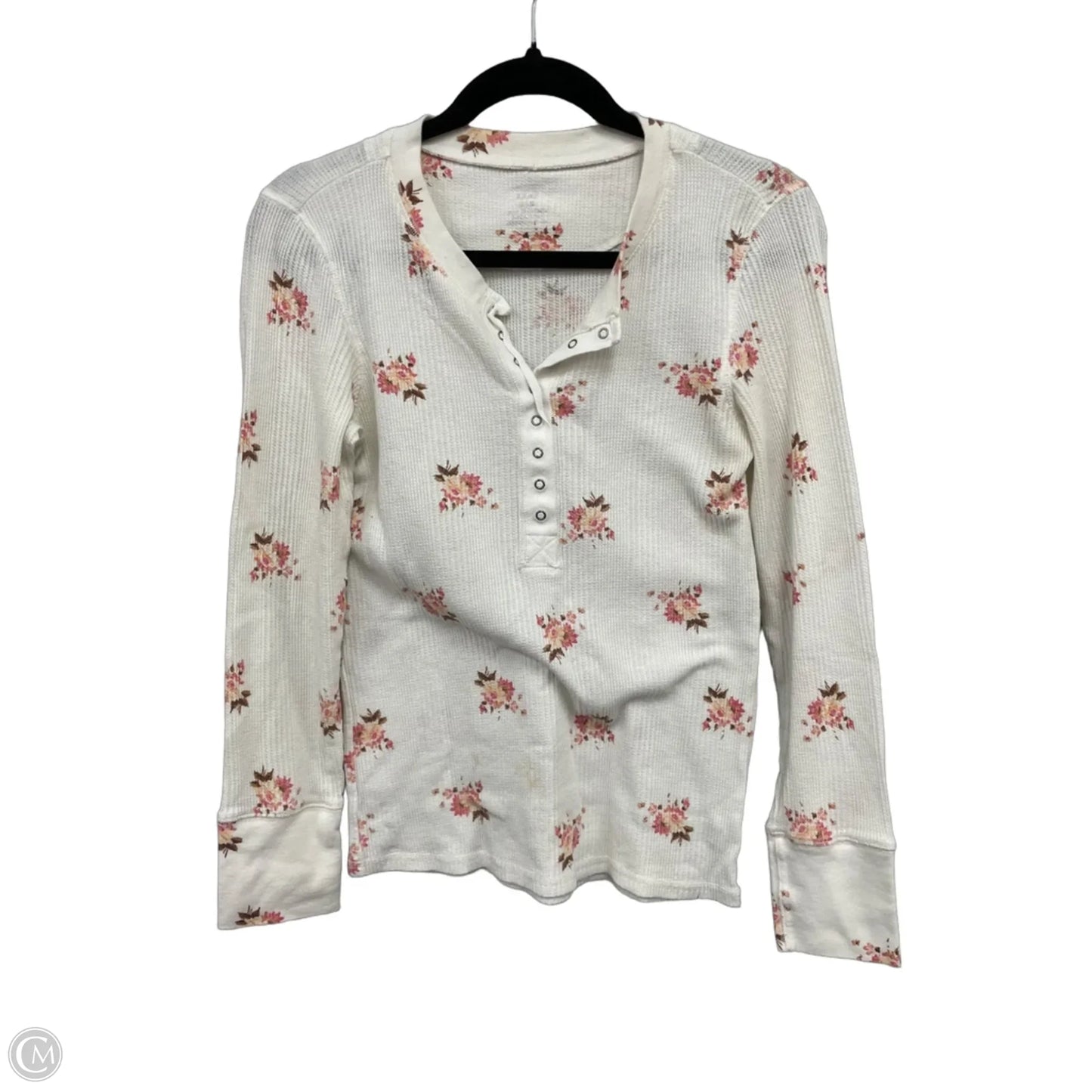 Top Long Sleeve By Aerie In White, Size: M