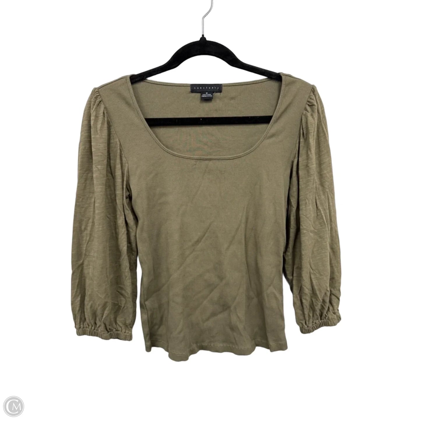 Top 3/4 Sleeve By Sanctuary In Green, Size: M