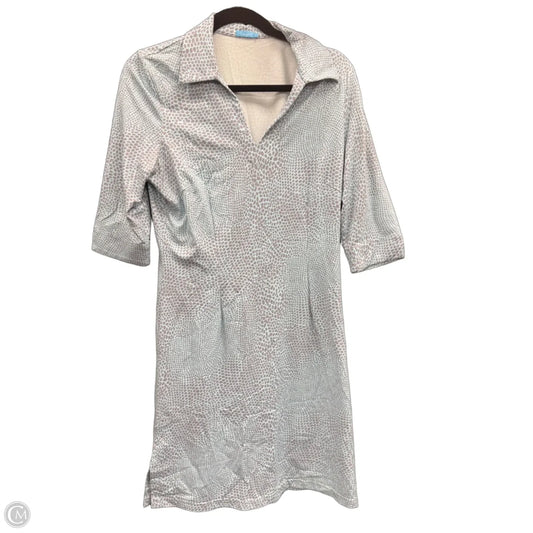 Dress Casual Midi By J Mclaughlin In Blue & Grey, Size: M