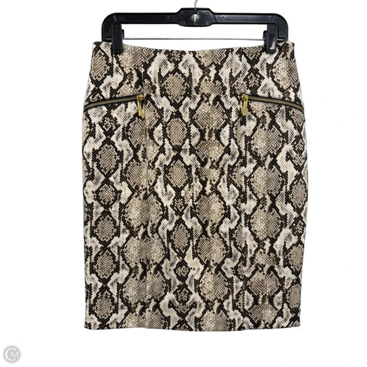 Skirt Midi By Michael By Michael Kors In Animal Print, Size: 6