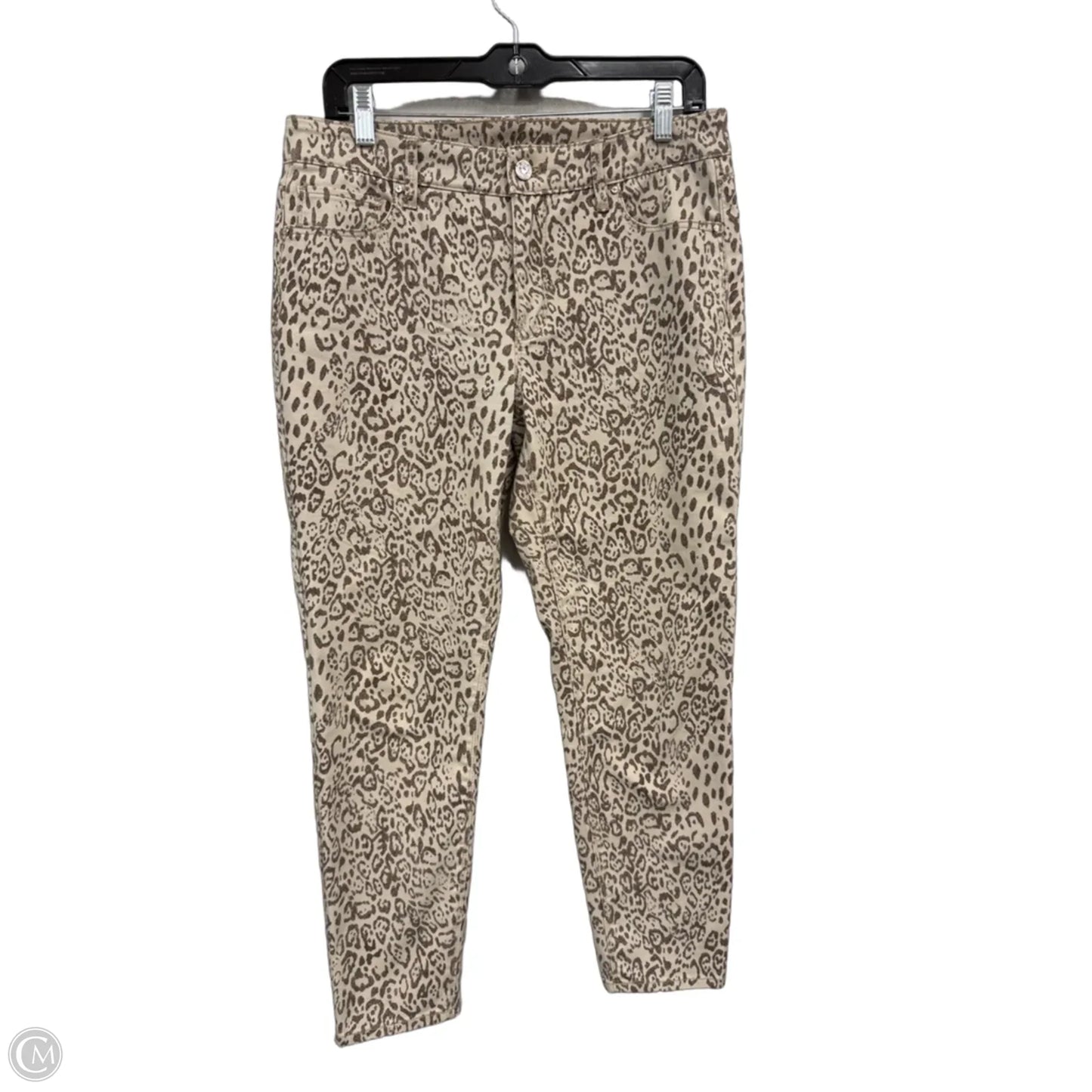 Jeans Skinny By White House Black Market In Animal Print, Size: 10