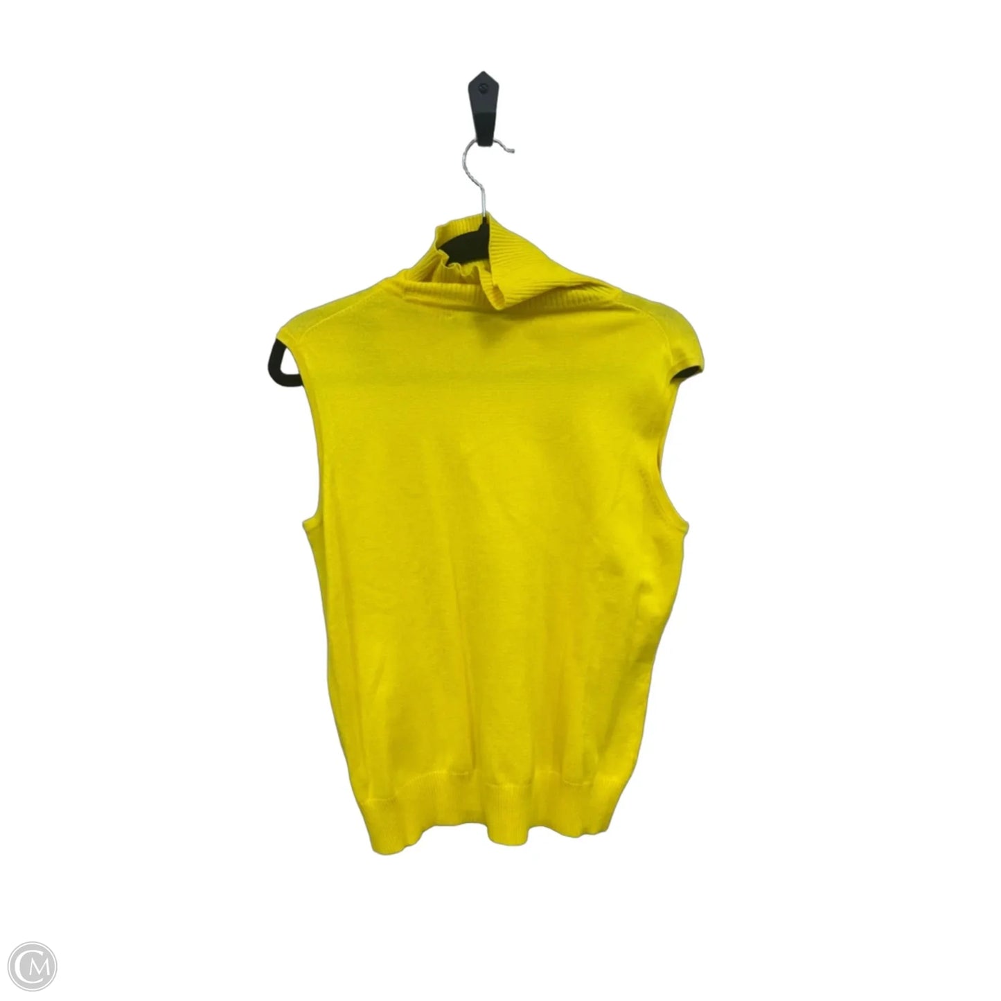 Top Sleeveless By Cable And Gauge In Yellow, Size: L