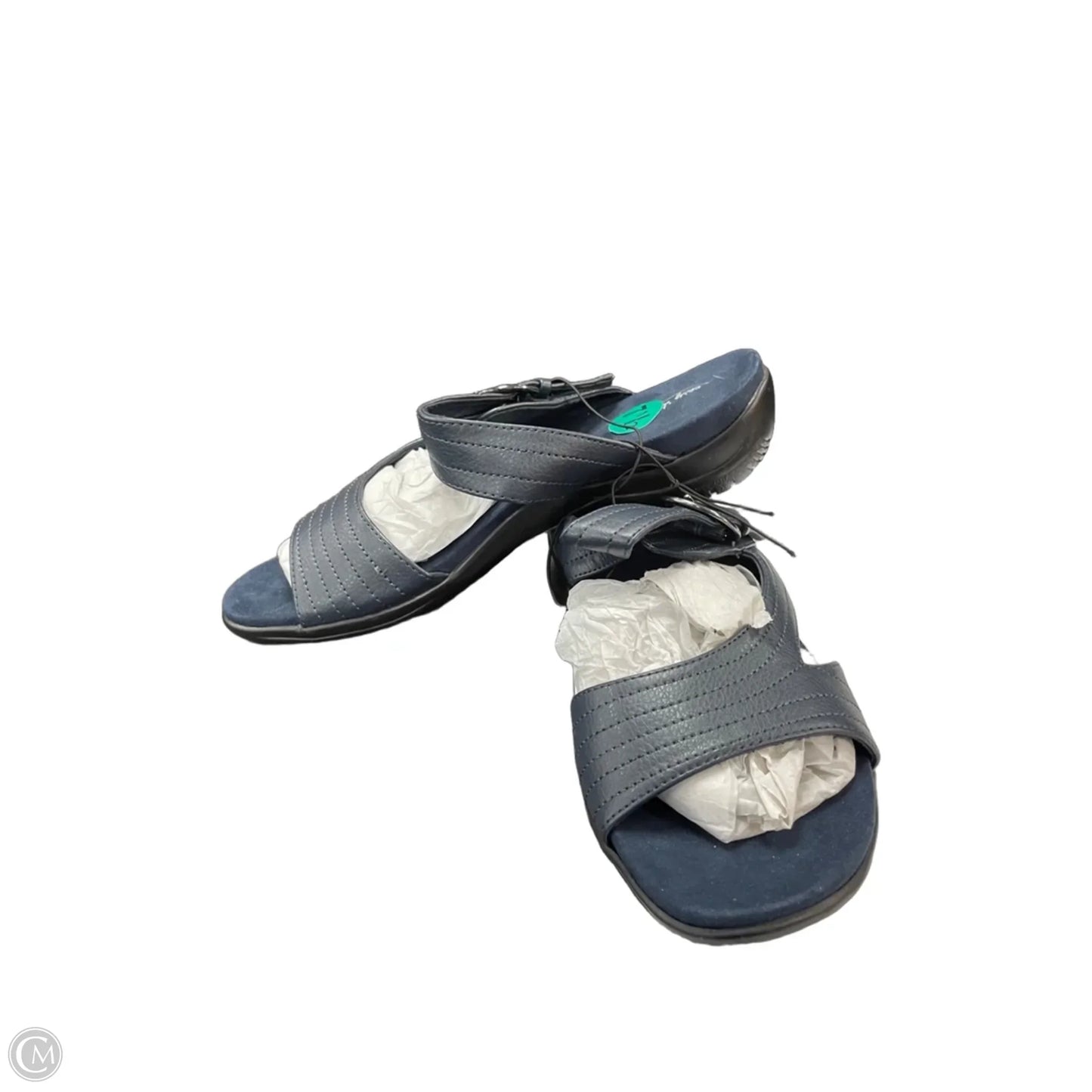 Sandals Flats By Easy Street In Navy, Size: 7.5