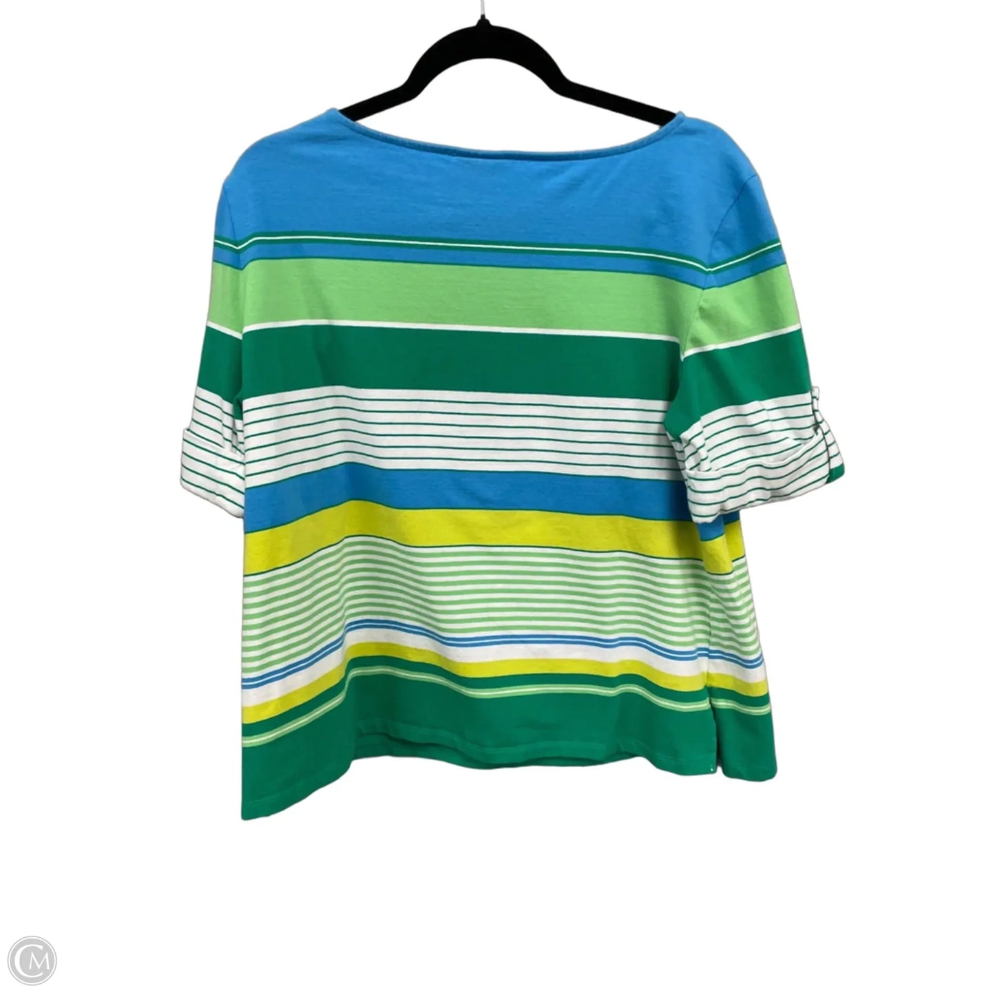 Top Short Sleeve By Ruby Rd In Blue & Green, Size: Xl