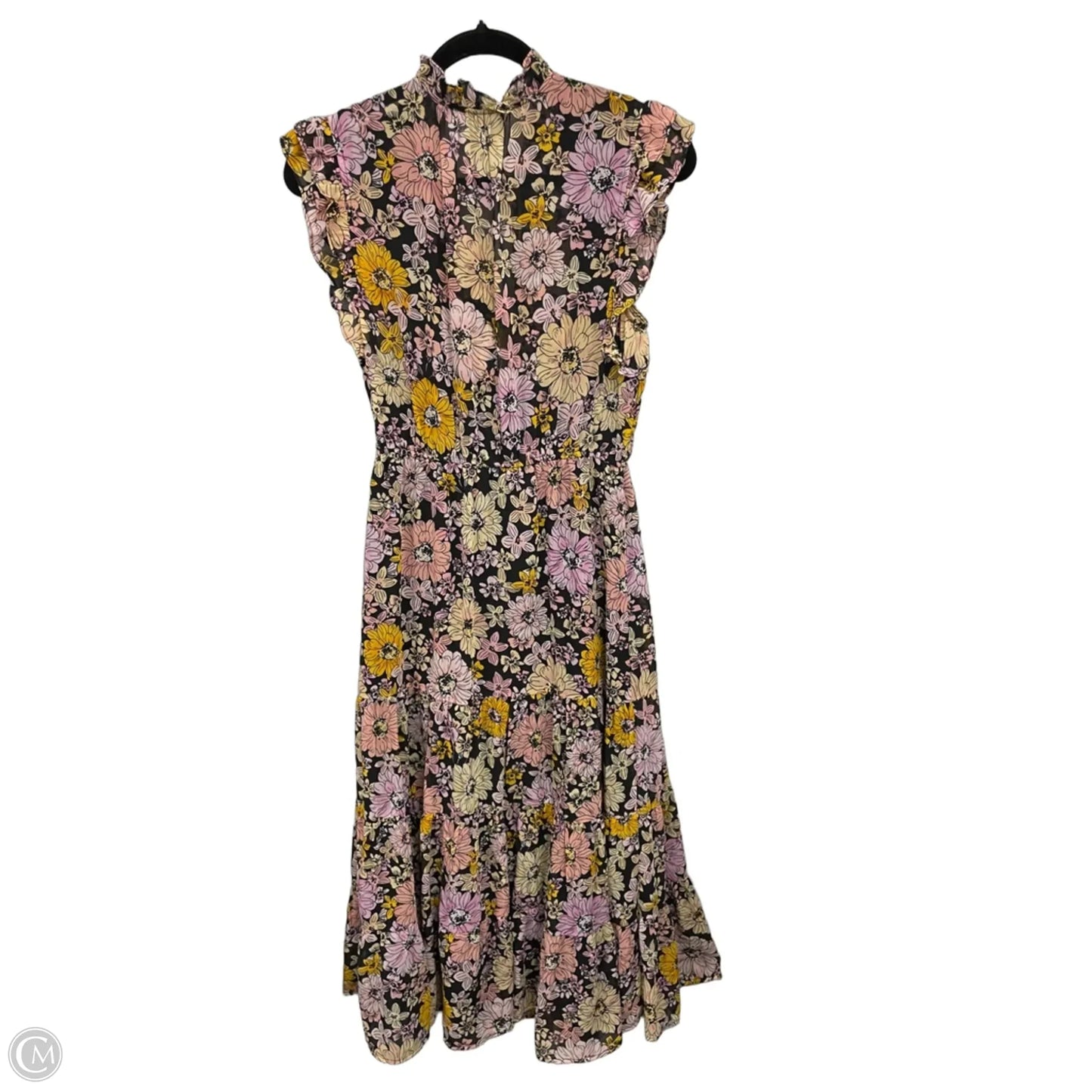 Dress Casual Maxi By Bb Dakota In Black & Pink, Size: S