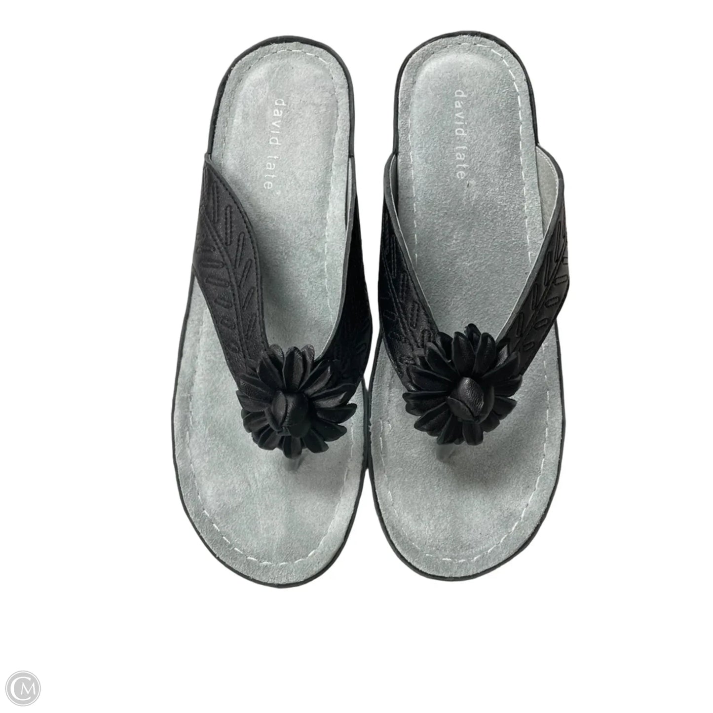Sandals Flip Flops By Clothes Mentor In Black, Size: 8