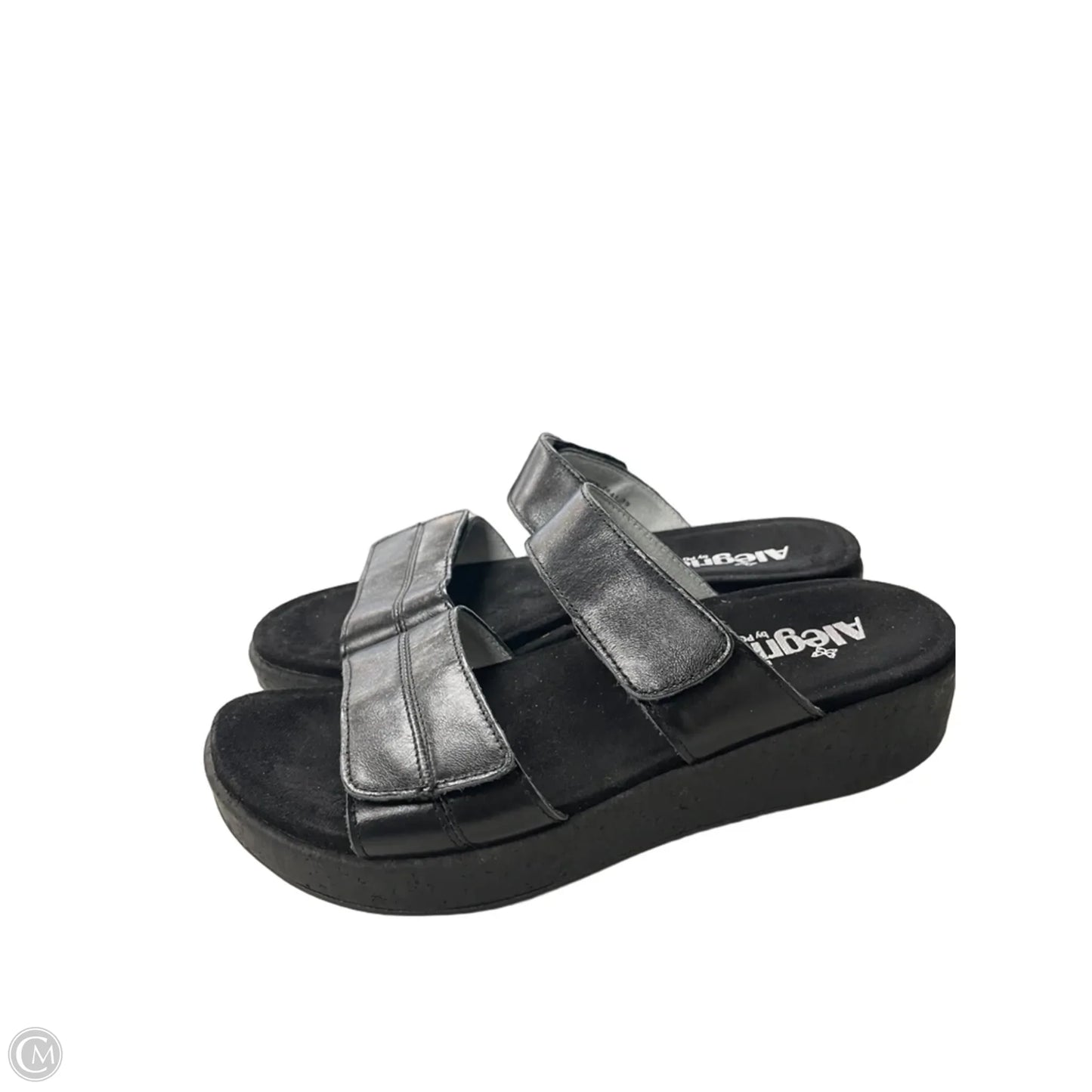 Sandals Heels Platform By Alegria In Black, Size: 8.5