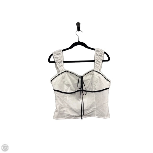Top Sleeveless By Sienna Sky In Black & White, Size: Xl