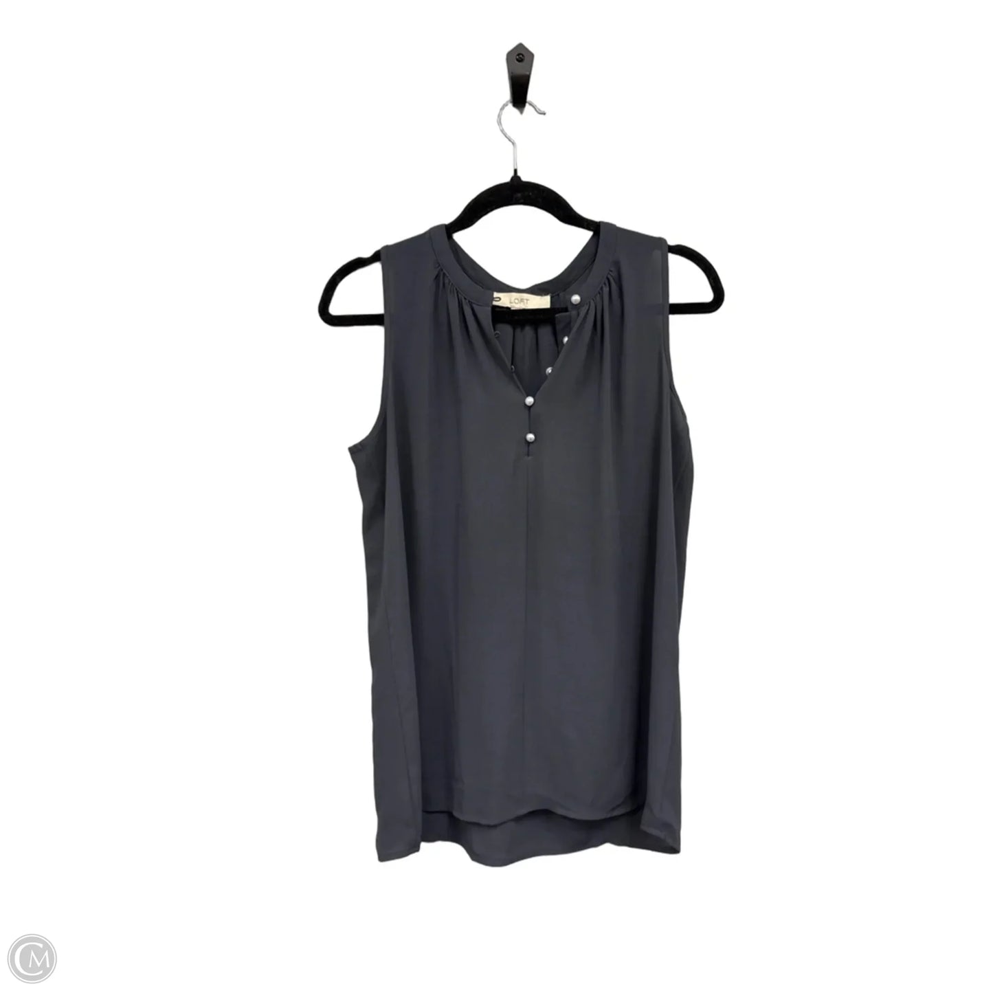 Top Sleeveless By Loft In Grey, Size: Xs