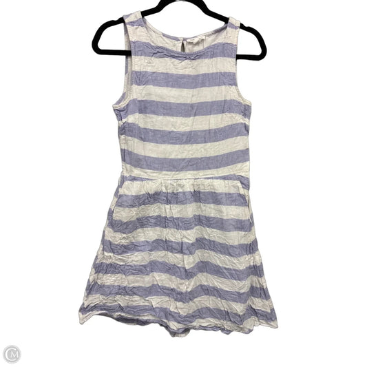 Dress Casual Short By Beachlunchlounge In Purple & White, Size: Sp