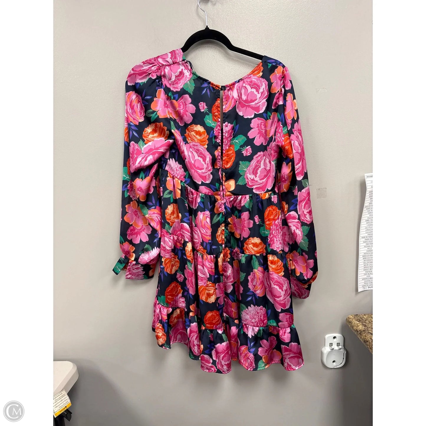 Dress Casual Short By Mi Ami In Floral Print, Size: M