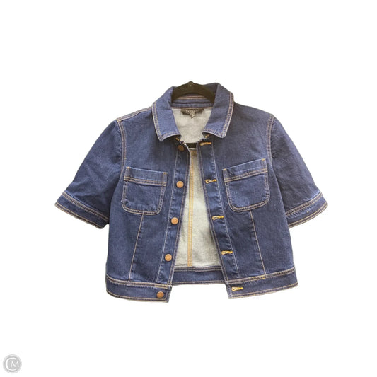 Jacket Denim By Talbots In Blue Denim, Size: Xs