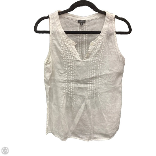 Top Sleeveless By Talbots In White, Size: Xs
