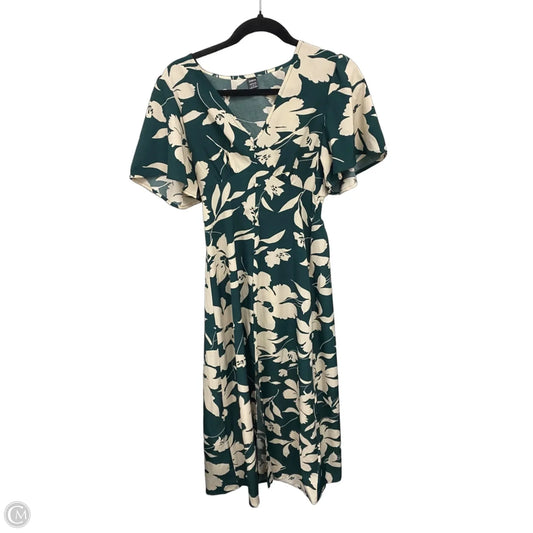 Dress Casual Maxi By Shein In Cream & Green, Size: S