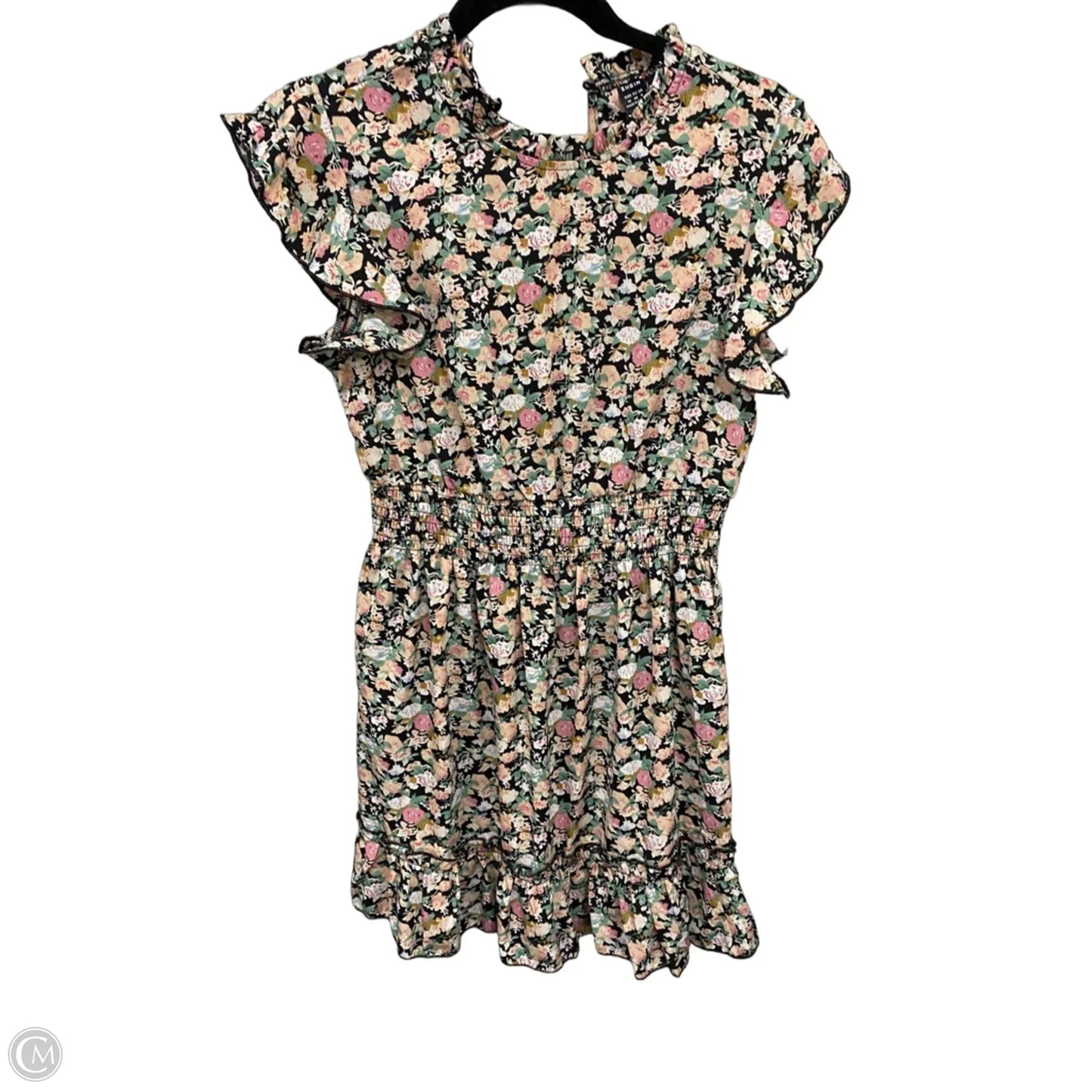 Dress Casual Short By Shein In Floral Print, Size: M