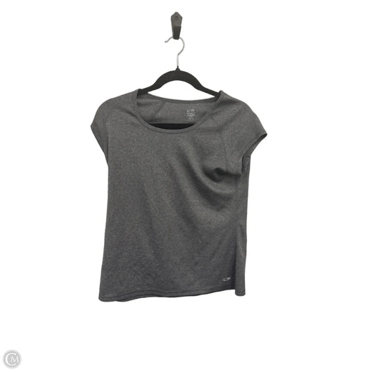 Athletic Top Short Sleeve By Champion In Grey, Size: M