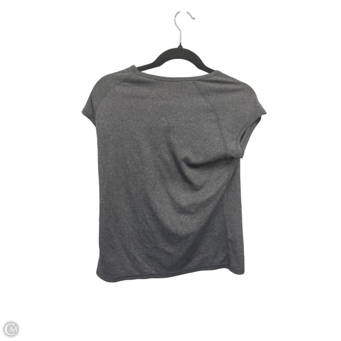 Athletic Top Short Sleeve By Champion In Grey, Size: M