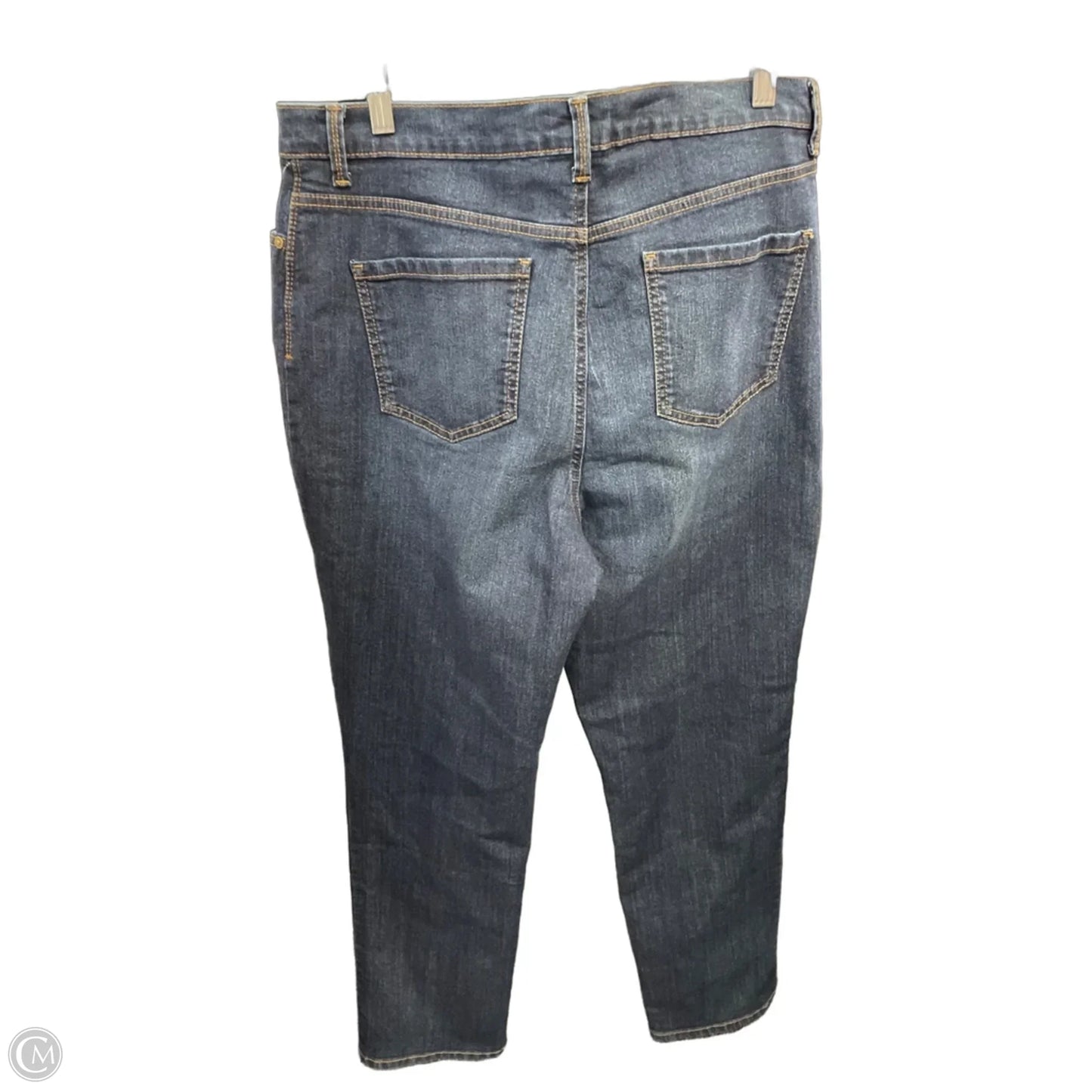 Jeans Straight By Gloria Vanderbilt In Blue Denim, Size: 14l