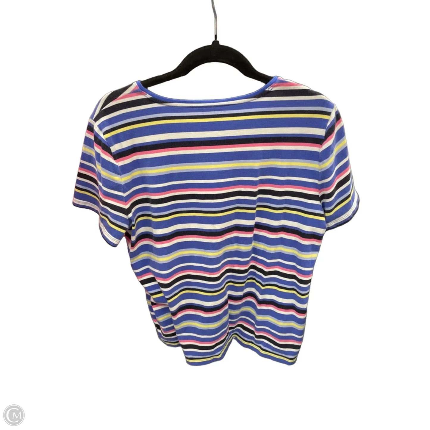 Top Short Sleeve By Talbots In Blue, Size: Xl