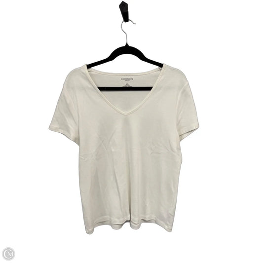 Top Sleeveless Basic By Liz Claiborne In White, Size: Xl