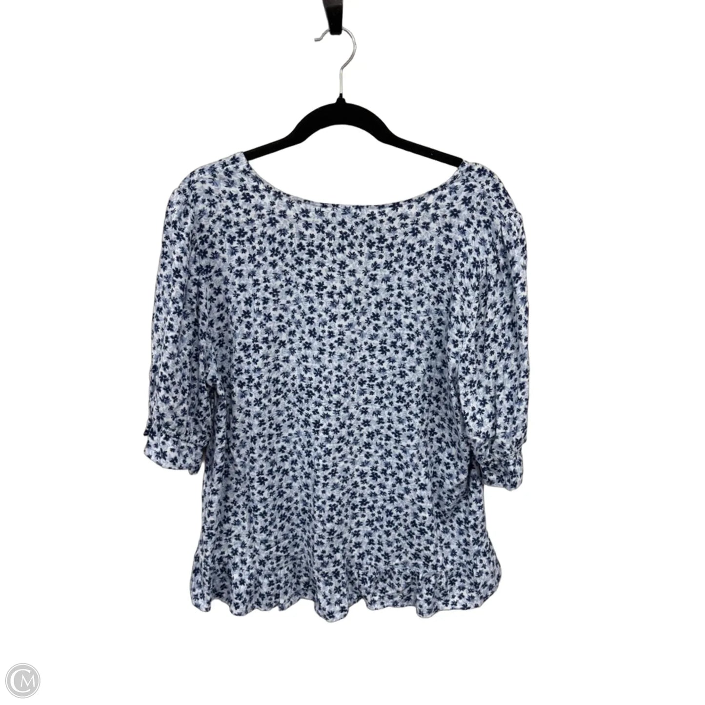 Top Short Sleeve By Clothes Mentor In Blue, Size: L