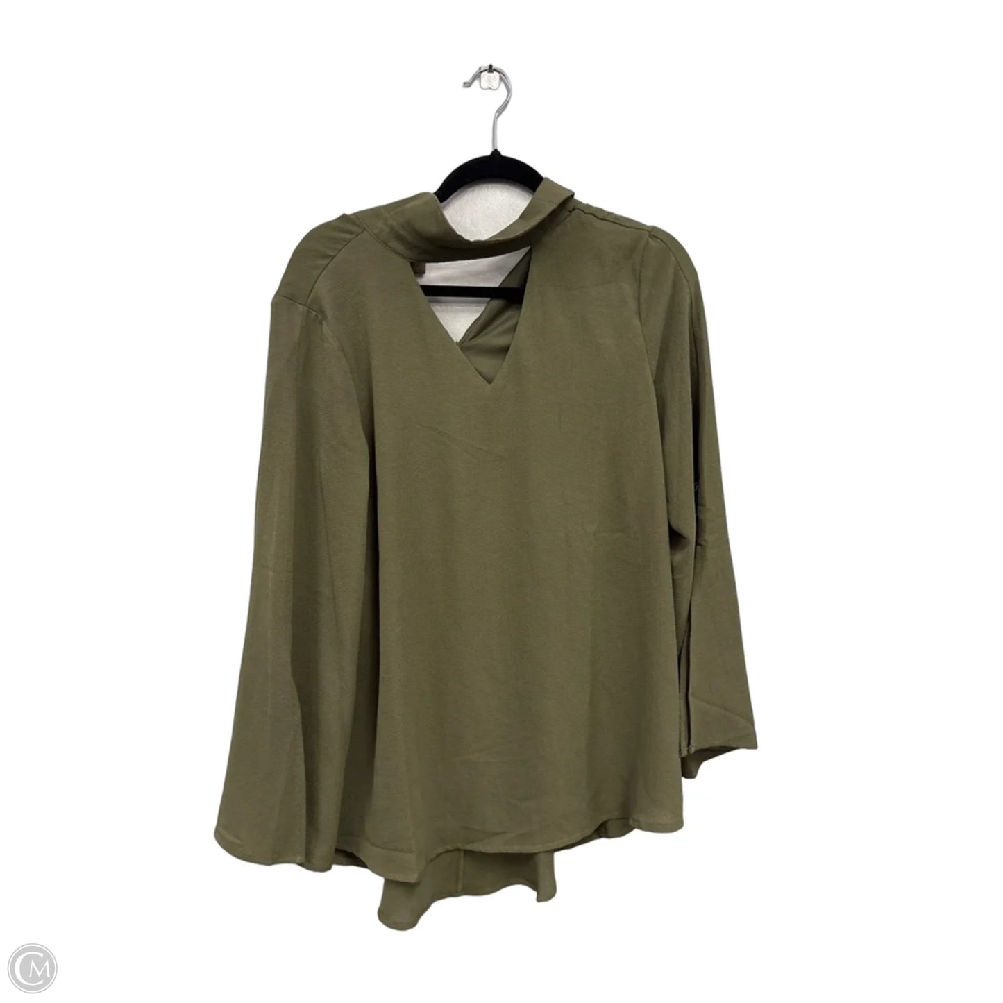 Top Long Sleeve By She + Sky In Green, Size: M