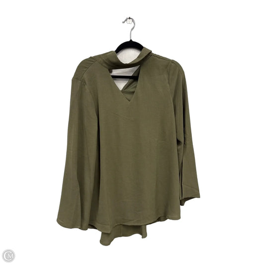 Top Long Sleeve By She + Sky In Green, Size: M