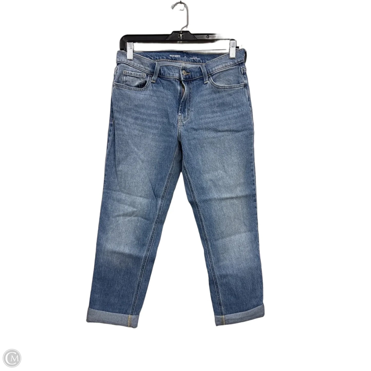 Jeans Boyfriend By Old Navy In Blue Denim, Size: 4