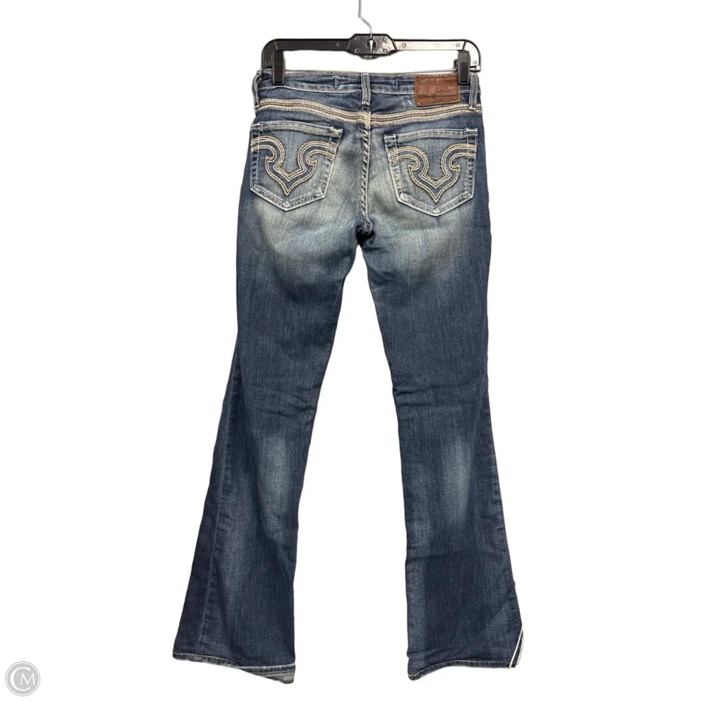 Jeans Flared By Big Star In Blue Denim, Size: S