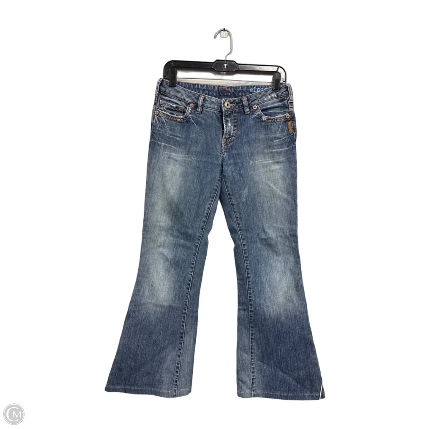 Jeans Flared By Clothes Mentor In Blue Denim, Size: M