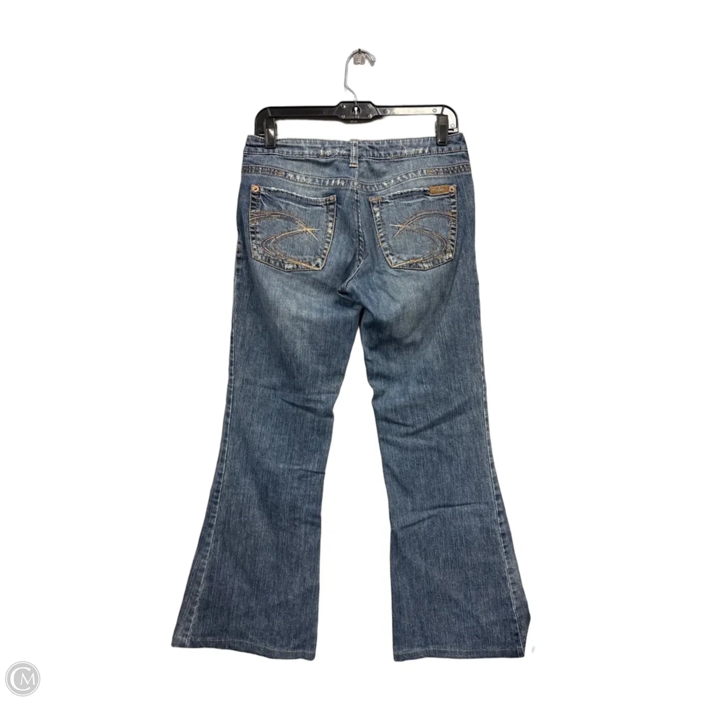 Jeans Flared By Clothes Mentor In Blue Denim, Size: M