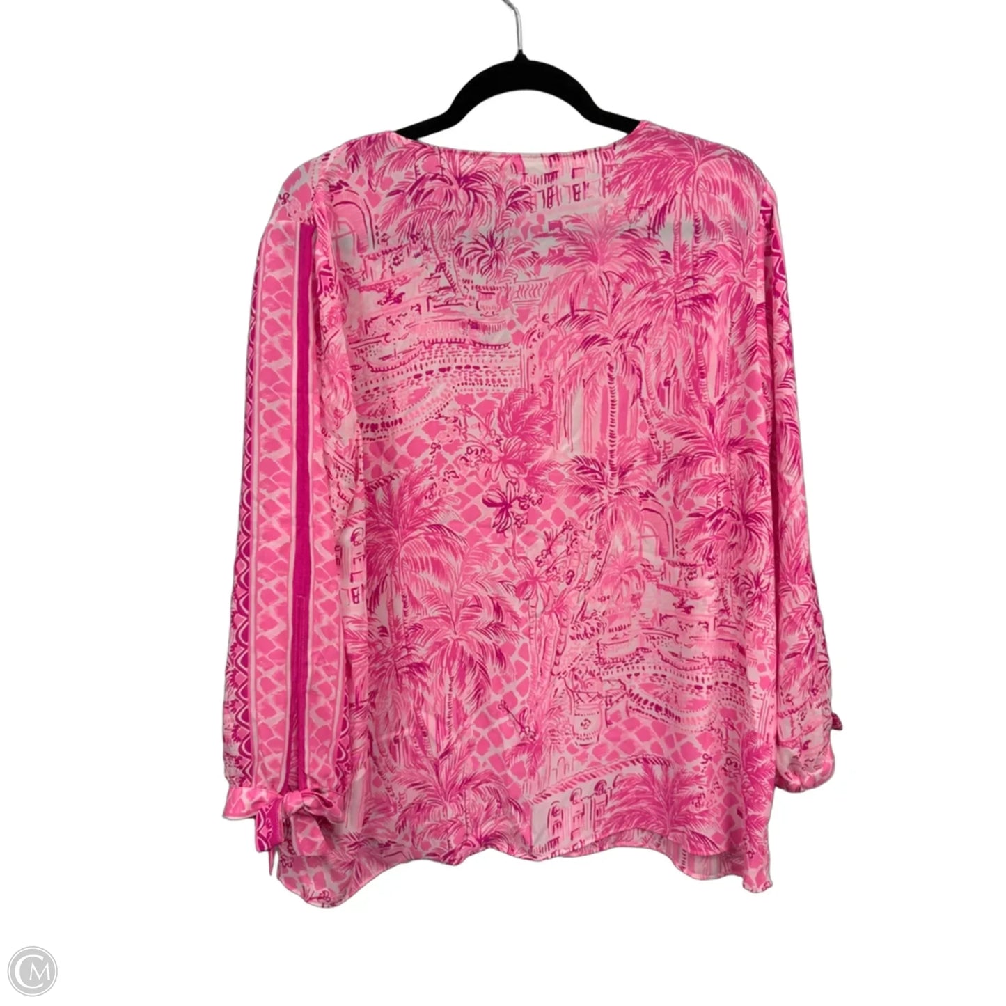 Top Long Sleeve Designer By Lilly Pulitzer In Pink, Size: Xl