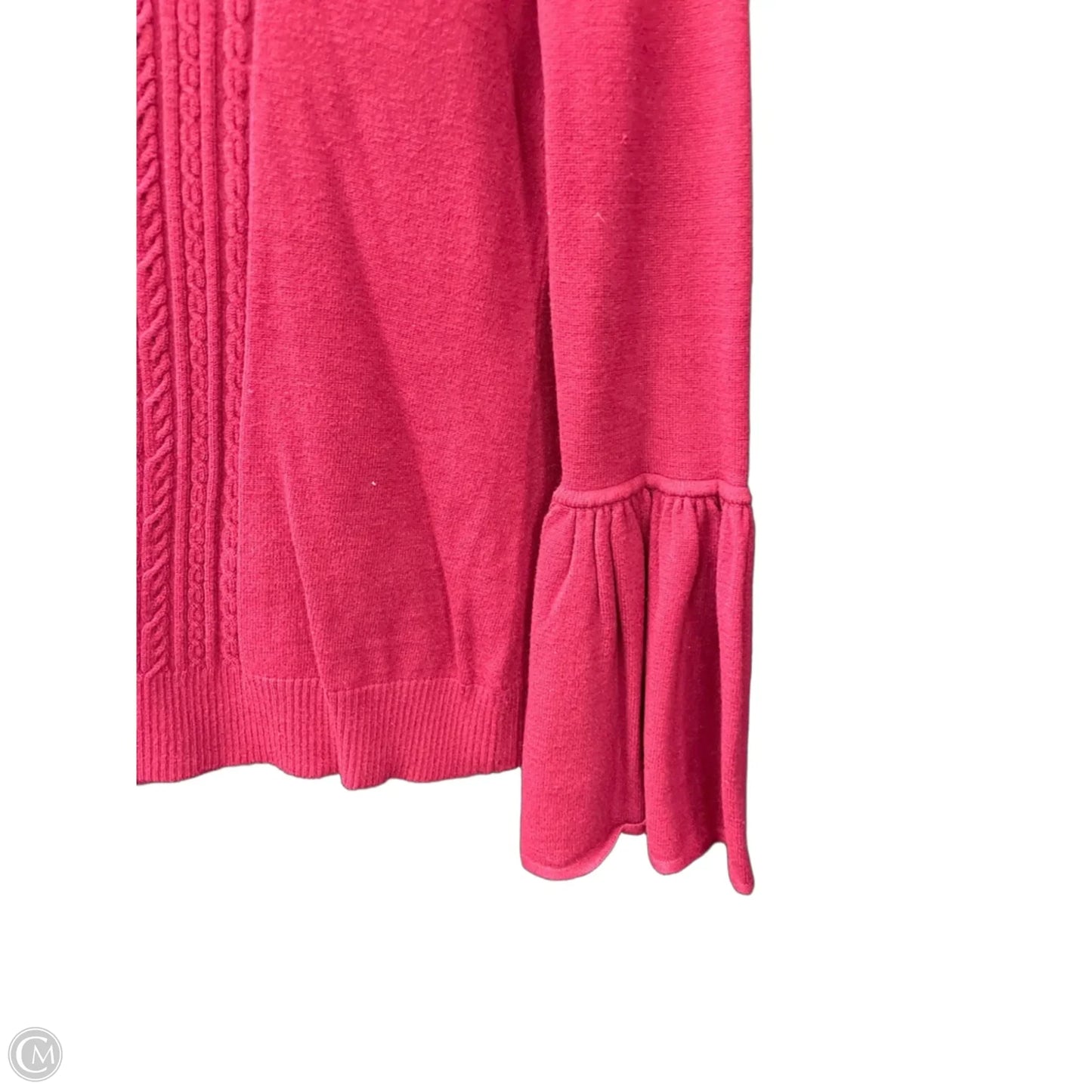 Top Long Sleeve By Bcbg In Red, Size: L