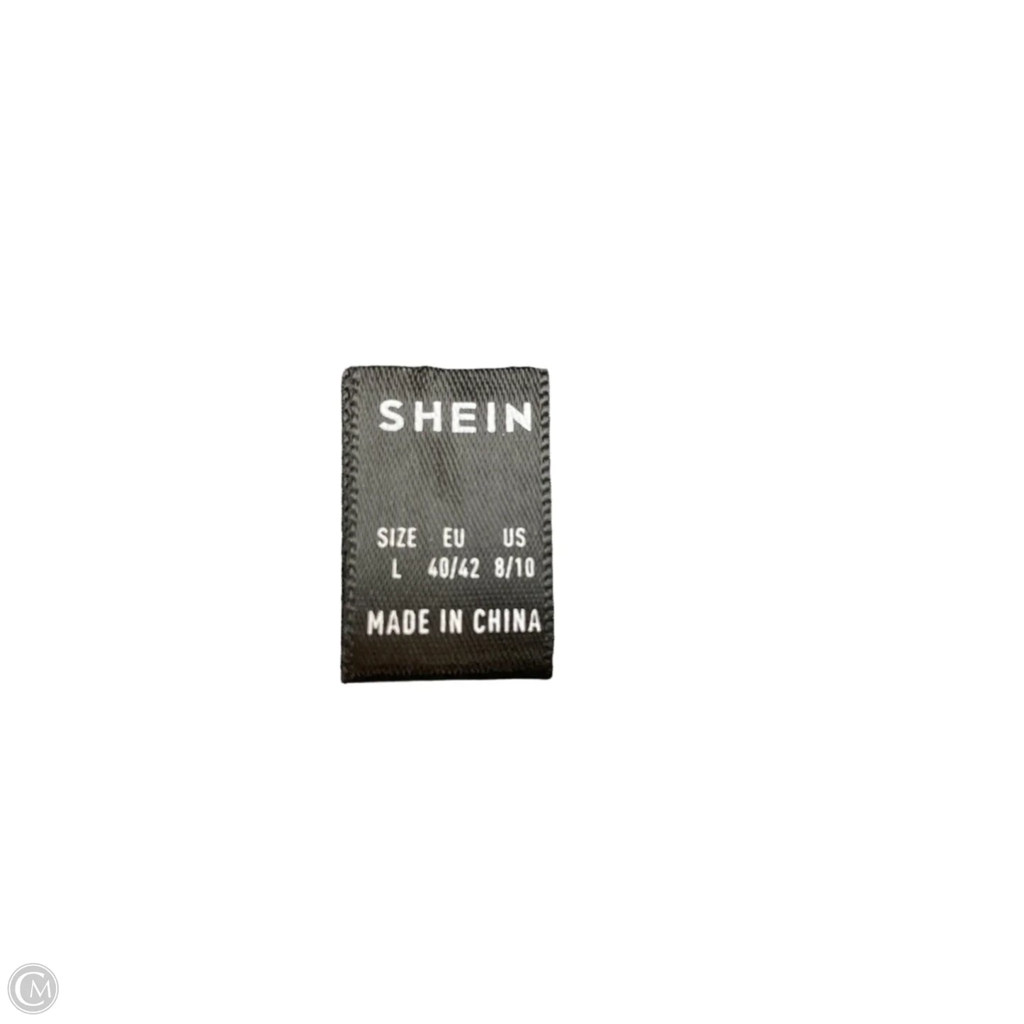 Top Long Sleeve By Shein In Black & White, Size: L