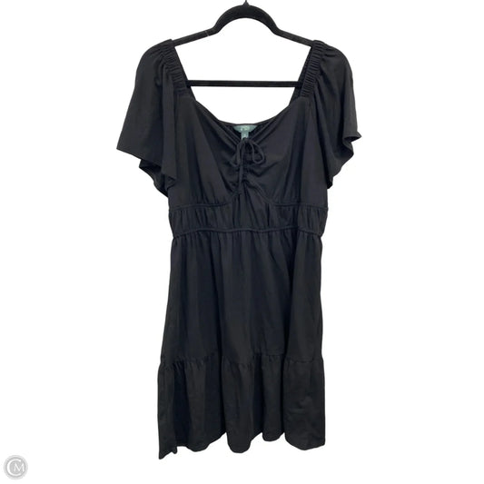 Dress Casual Short By Terra & Sky In Black, Size: 0x