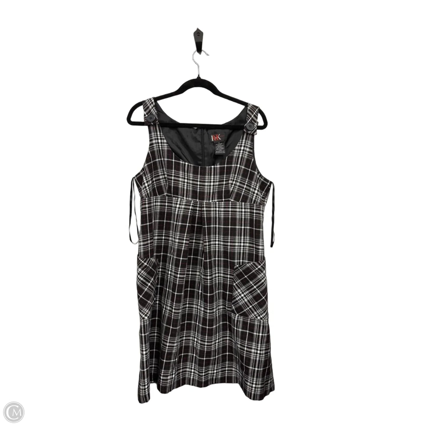 Dress Casual Midi By R And K Originals In Black & White, Size: 12