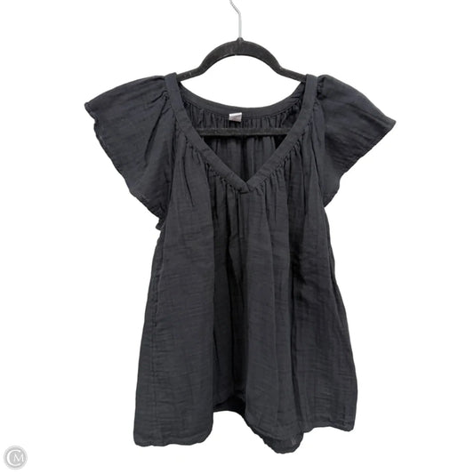 Top Short Sleeve By Old Navy In Black, Size: M
