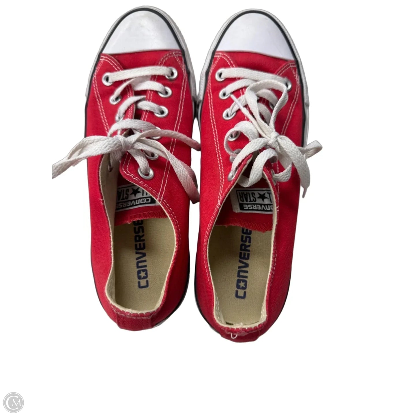 Shoes Sneakers By Converse In Red & White, Size: 9