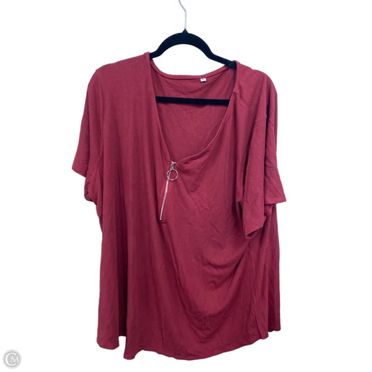 Top Short Sleeve By Clothes Mentor In Red, Size: 4x