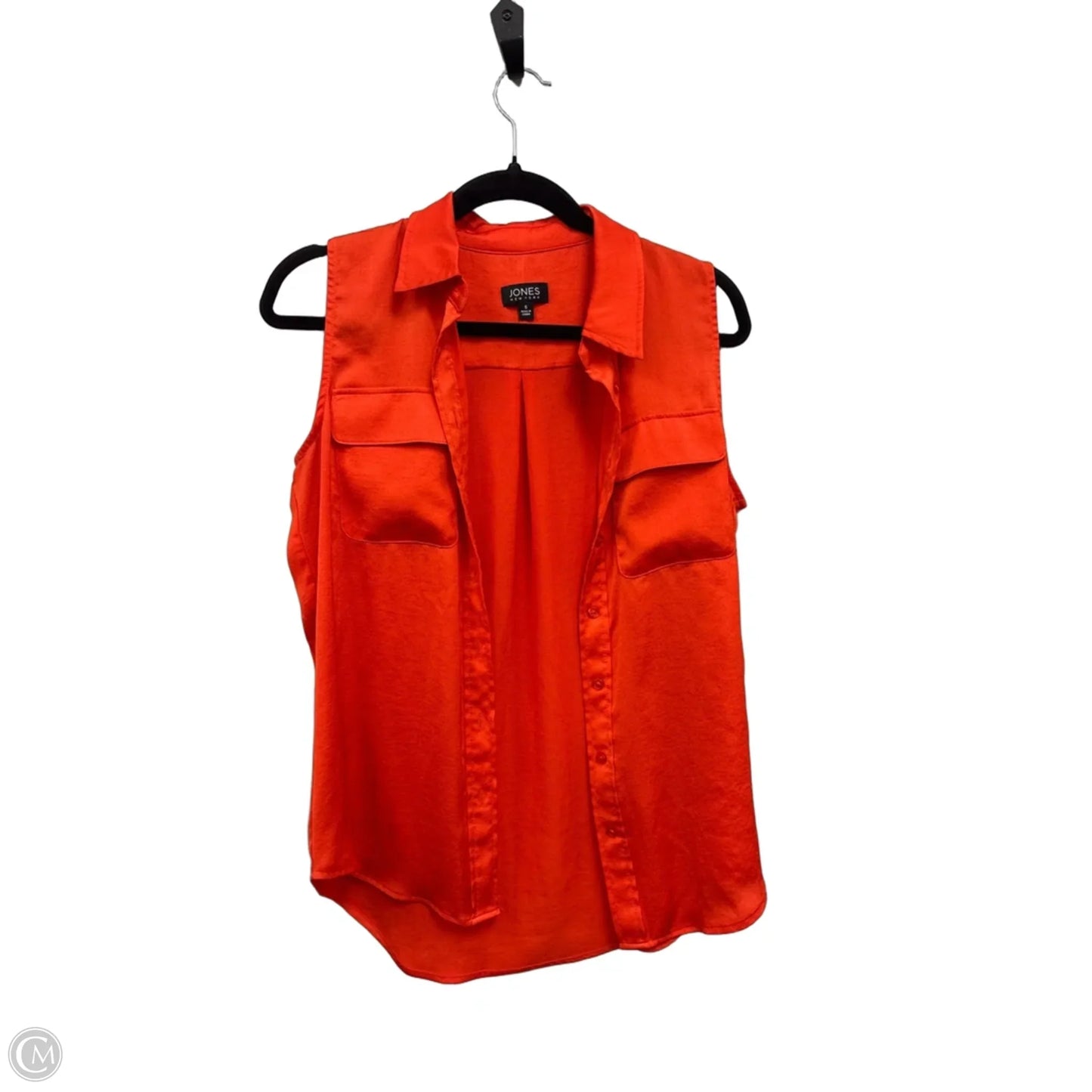 Top Sleeveless By Jones New York In Orange, Size: S