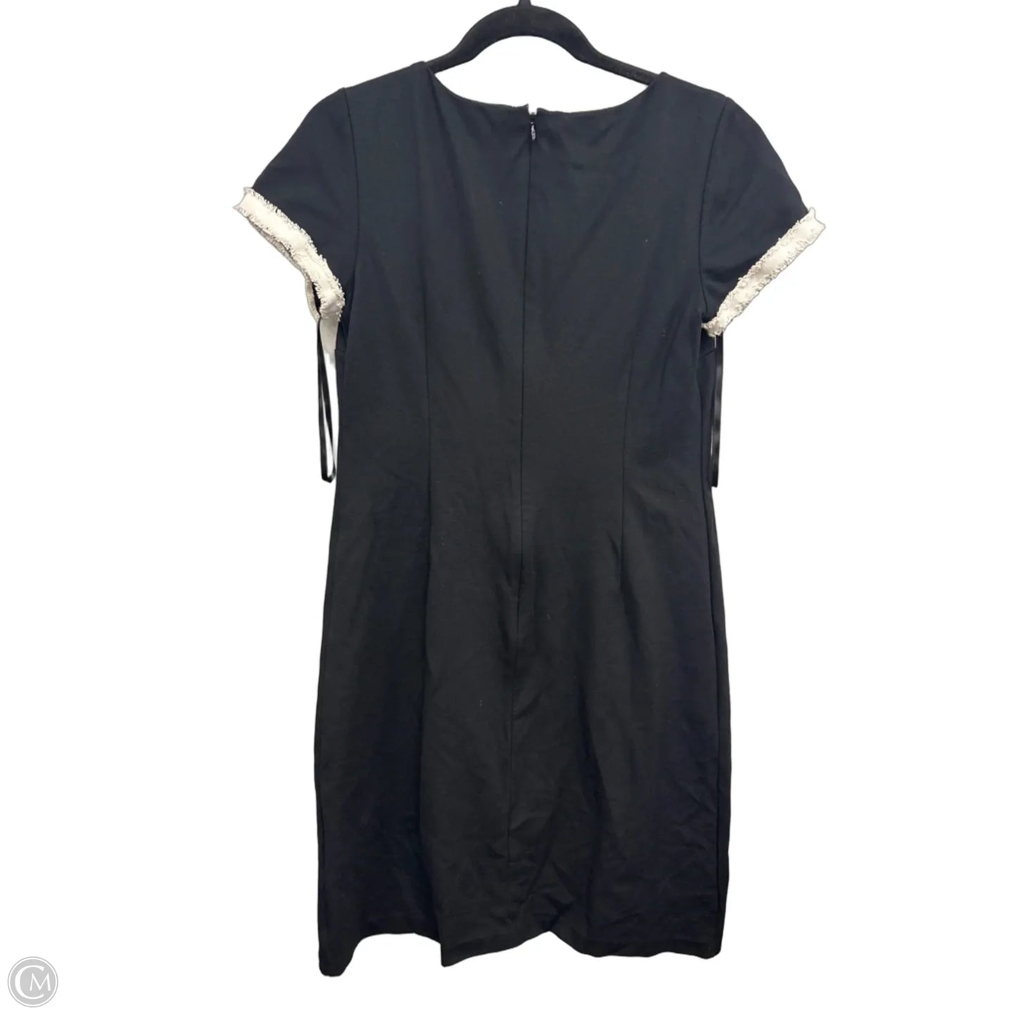 Dress Casual Midi By Talbots In Black & Cream, Size: 4
