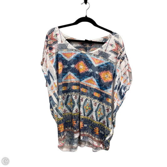 Top Short Sleeve By Clothes Mentor In Multi-colored, Size: 2x