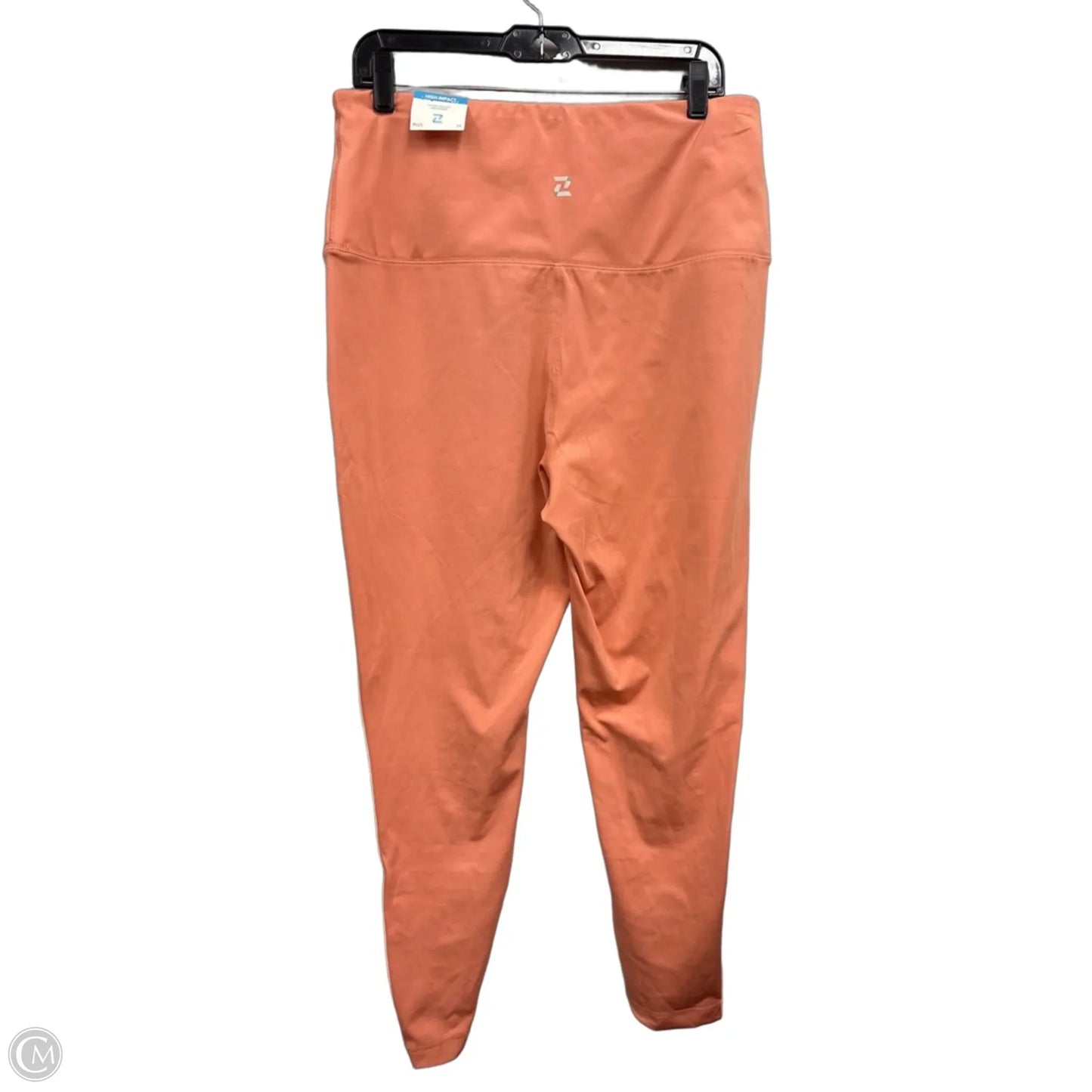 Athletic Leggings By Zelos In Peach, Size: 2x