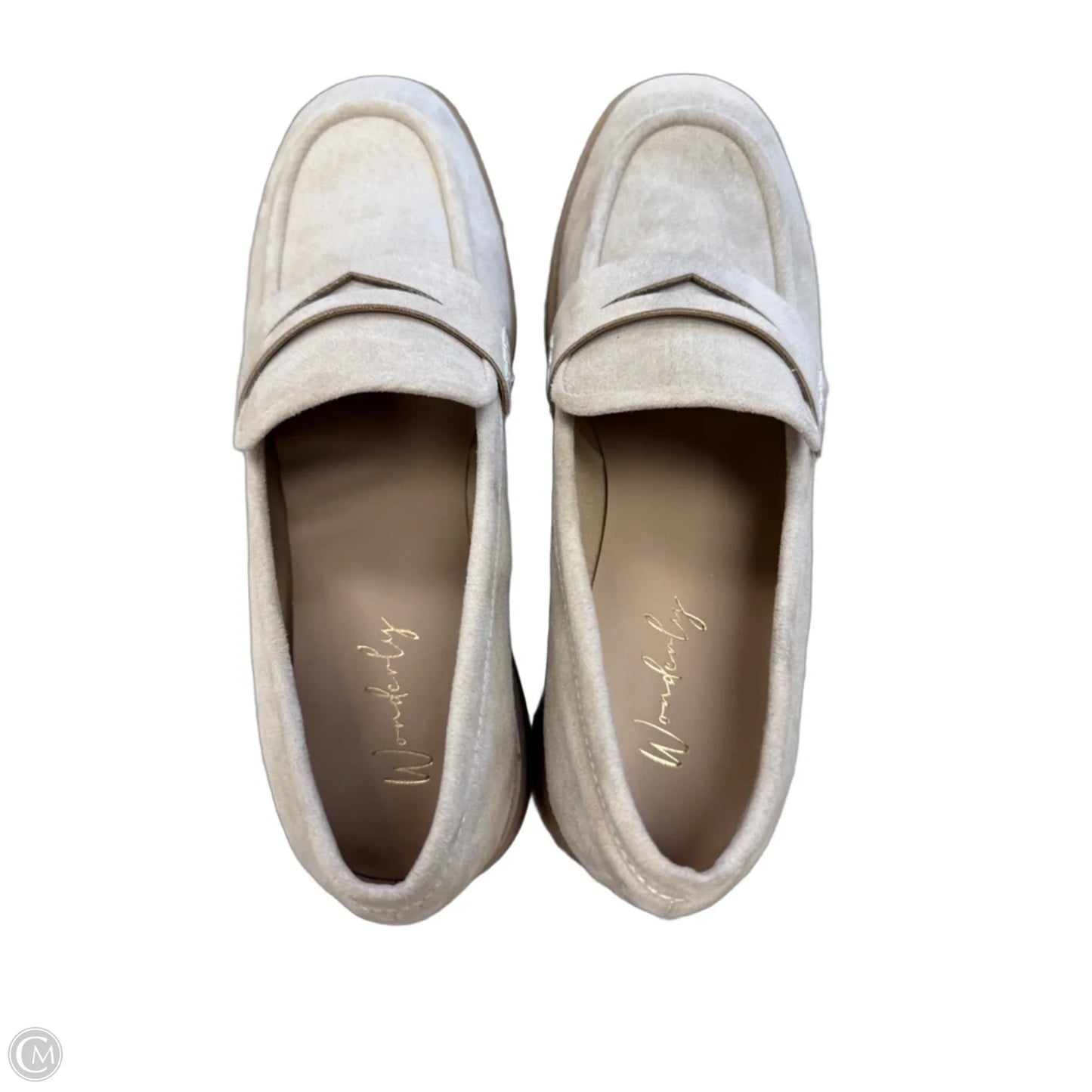 Shoes Heels Block By Wonderly In Beige, Size: 9