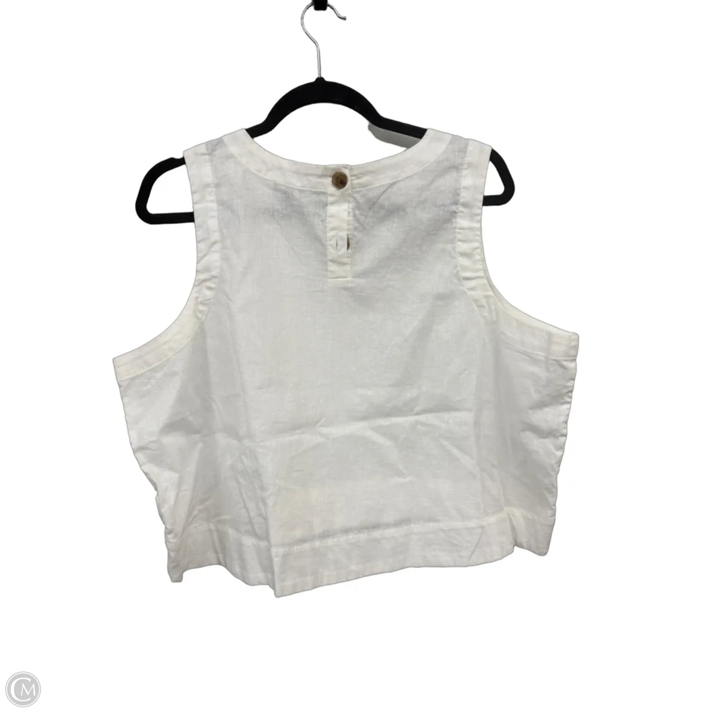 Top Sleeveless By Express In White, Size: Xl