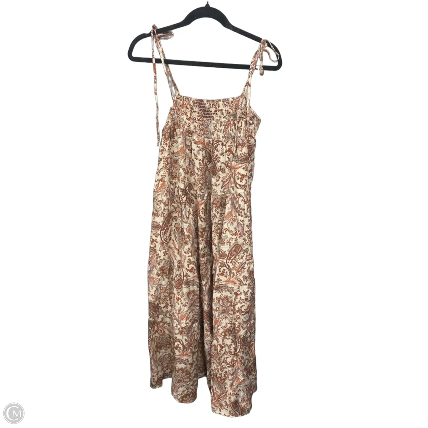 Dress Casual Maxi By Moon River In Orange & Tan, Size: L