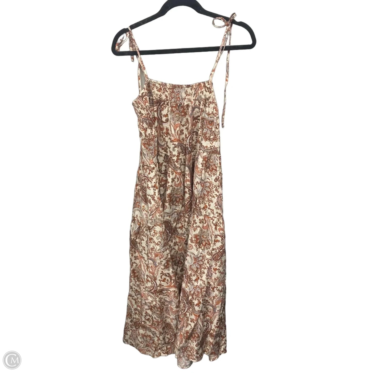 Dress Casual Maxi By Moon River In Orange & Tan, Size: L